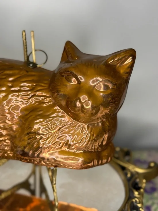 Vintage Copper Cat mold wall hanging - Picture 4 of 10